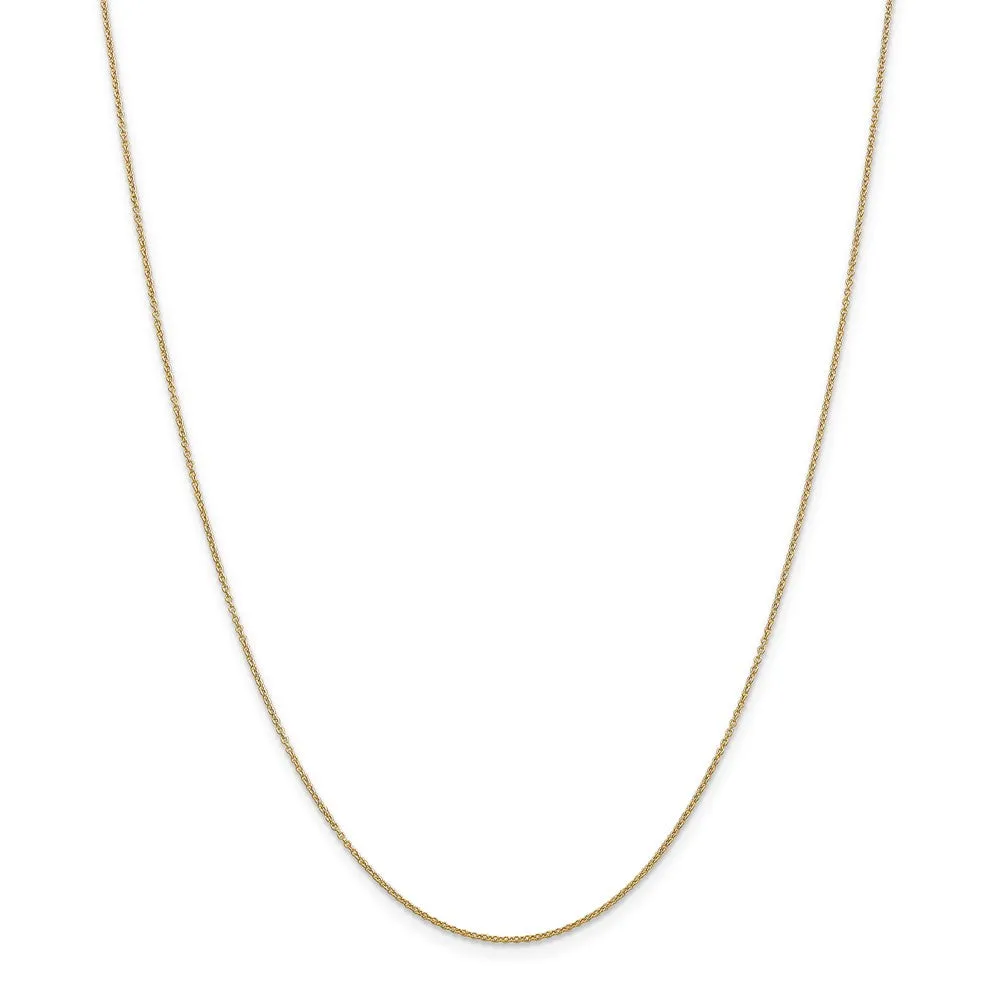 14k Yellow Gold, Alumni Small Elongated Number 54 Necklace