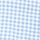 1970s Style Blue & White Gingham Crop Top