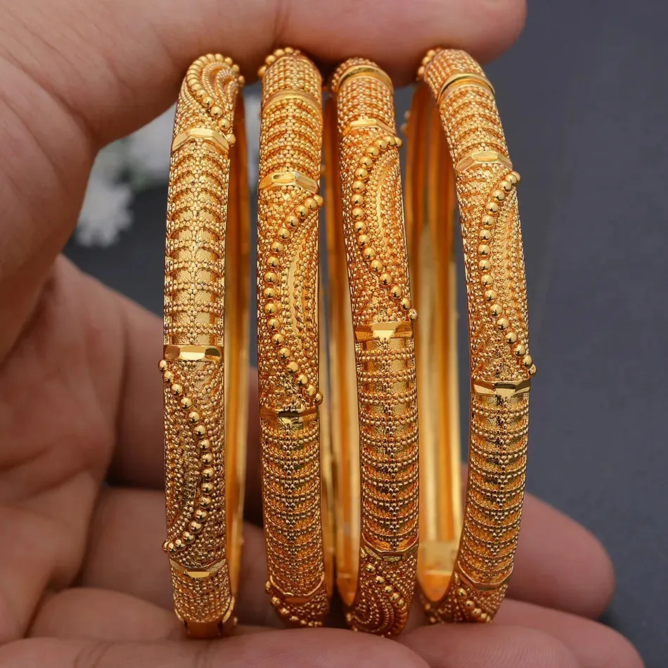 24k Gold Plated Dubai Bangles