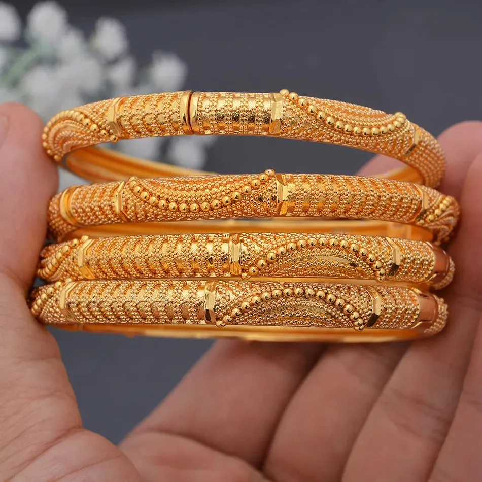 24k Gold Plated Dubai Bangles