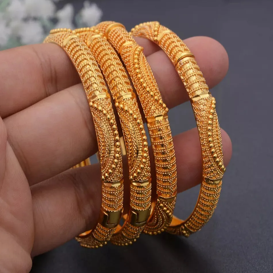 24k Gold Plated Dubai Bangles