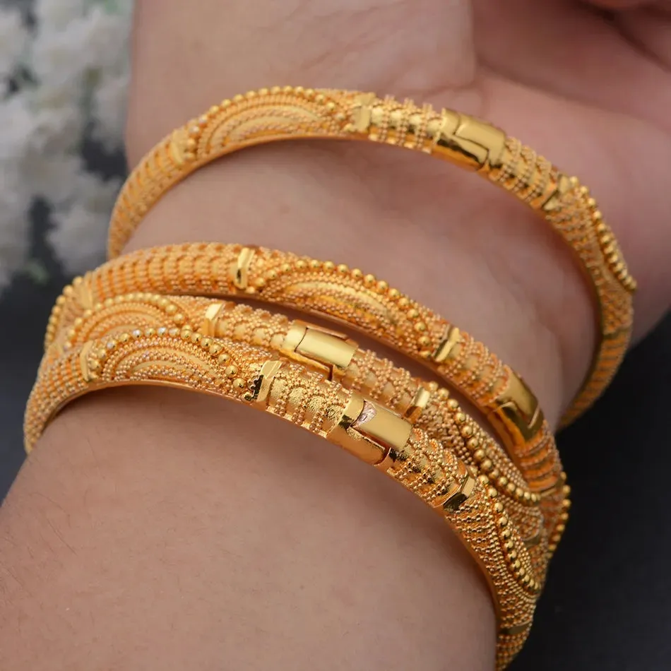 24k Gold Plated Dubai Bangles