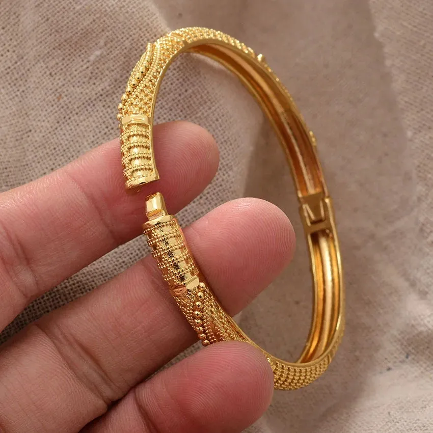 24k Gold Plated Dubai Bangles