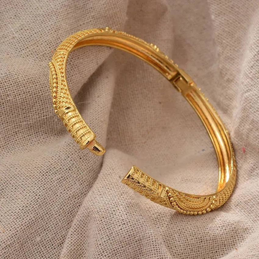 24k Gold Plated Dubai Bangles