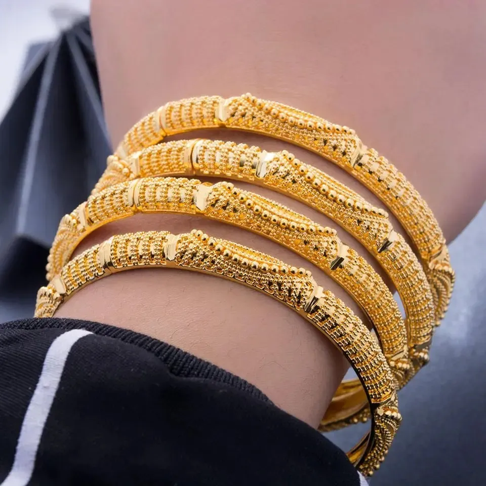 24k Gold Plated Dubai Bangles