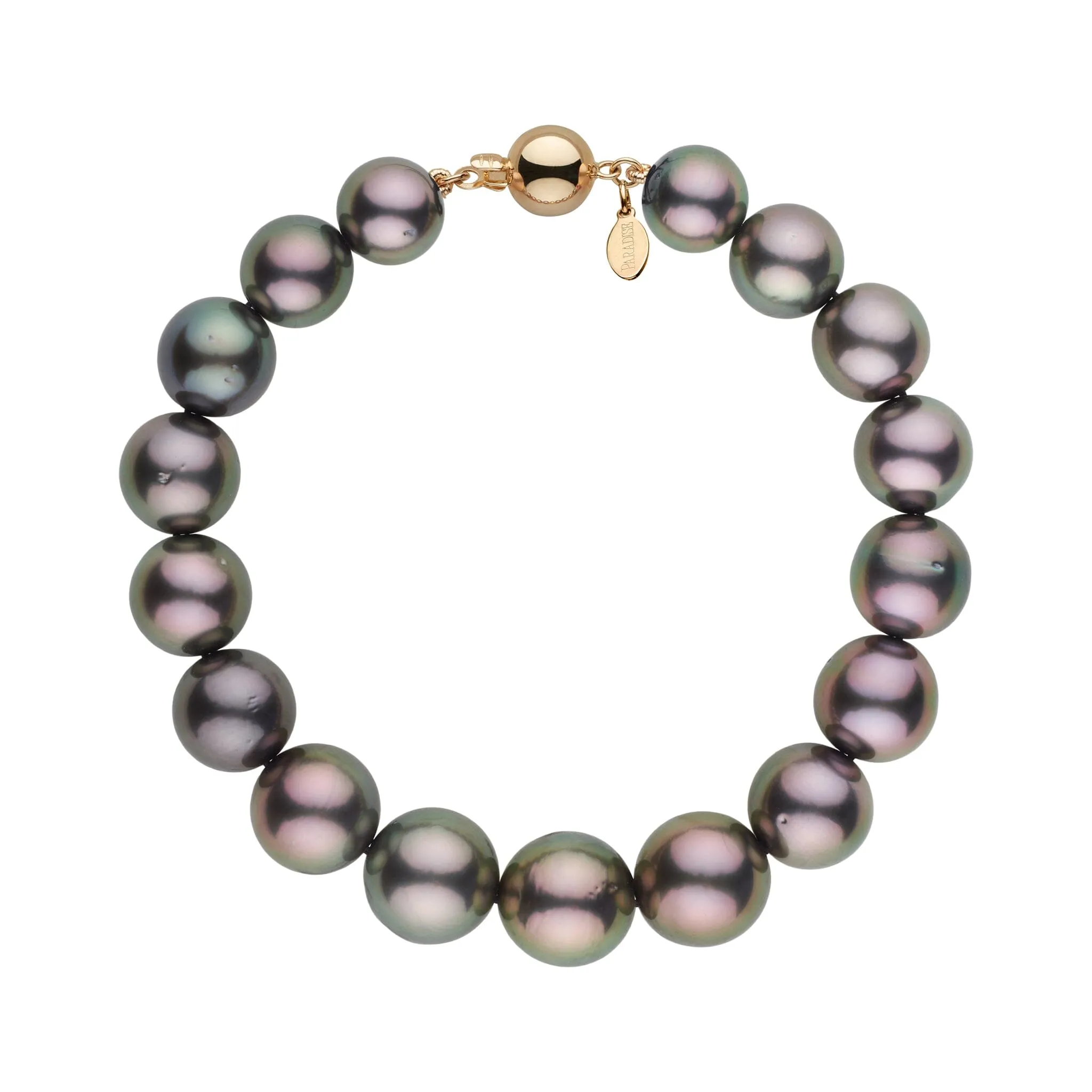 8.5-10.7 mm AA+/AAA Tahitian Round Pearl Bracelet