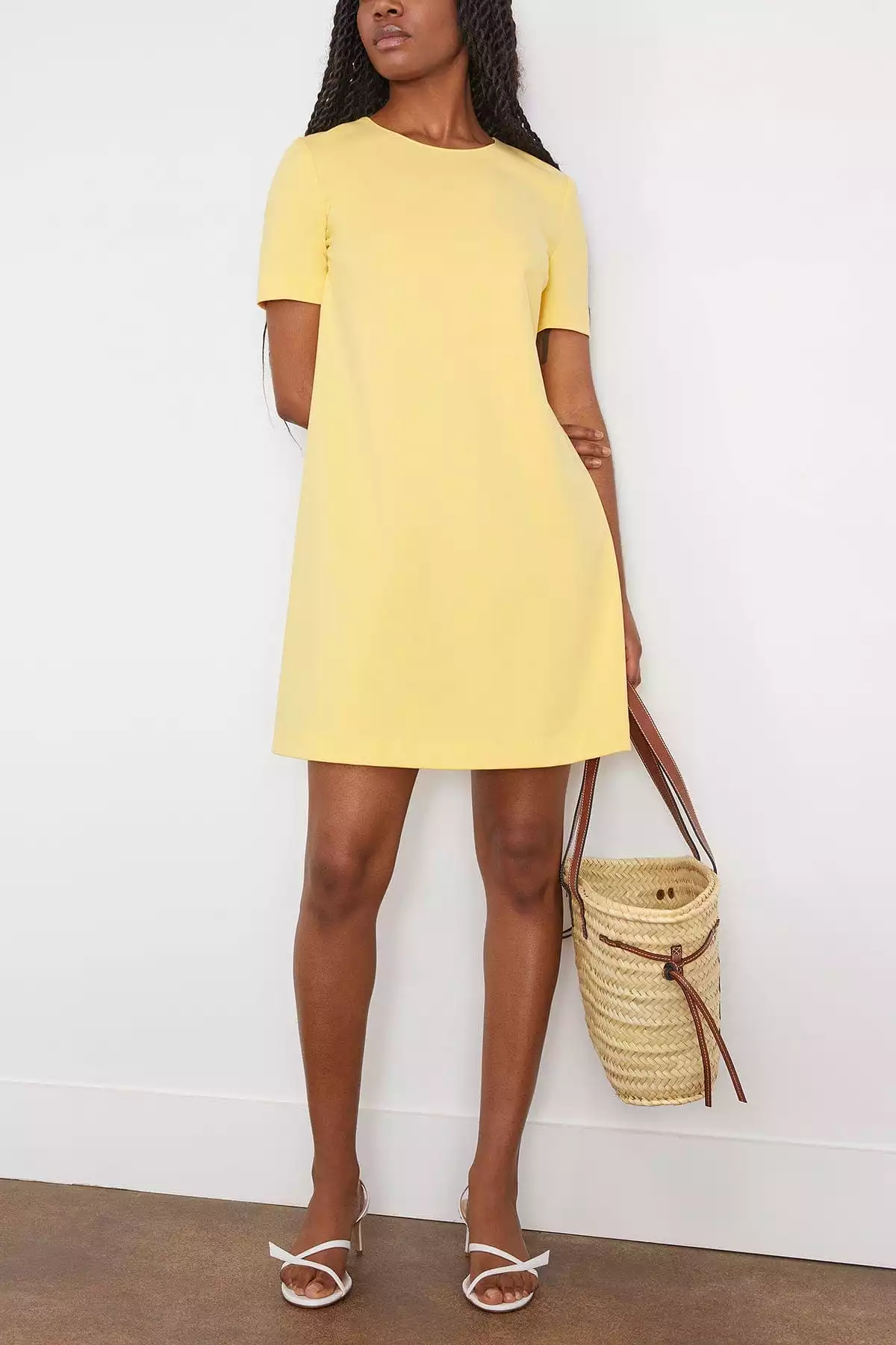 A Line Dress in Mimosa