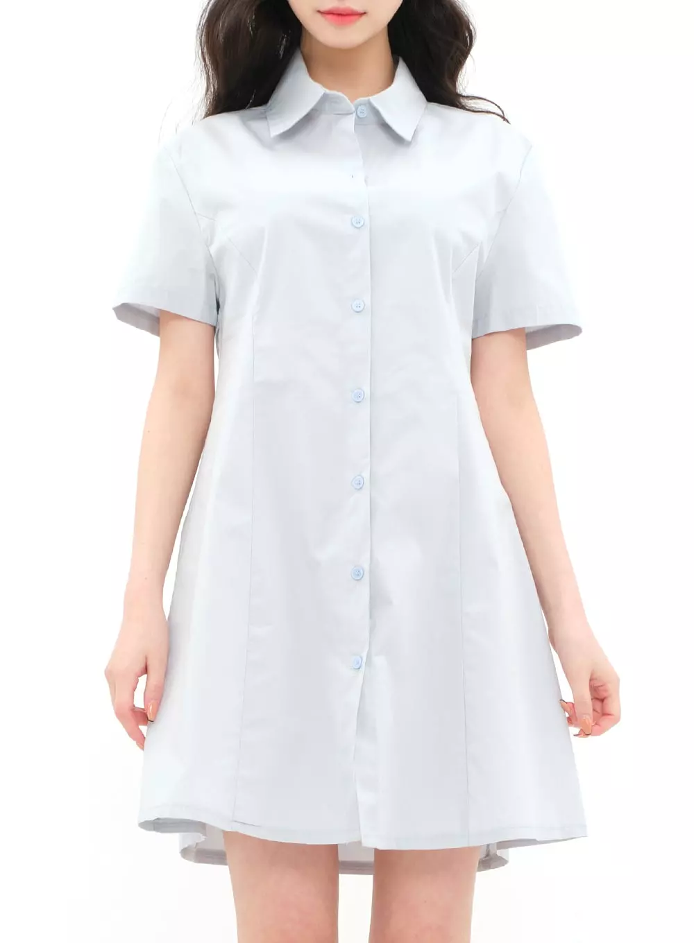 A-line Mini Shirt Dress BA11