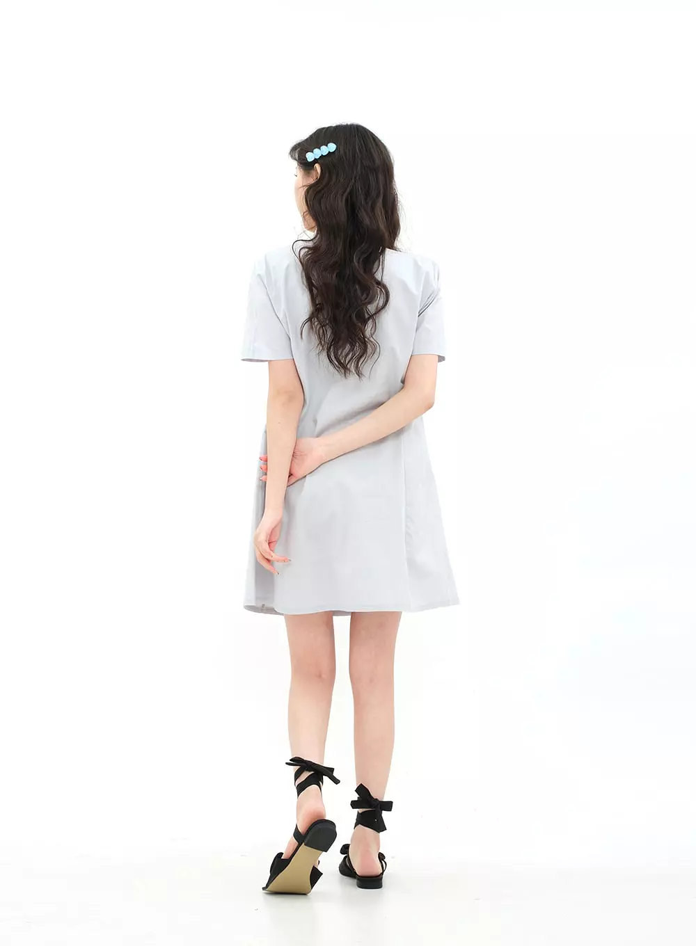 A-line Mini Shirt Dress BA11