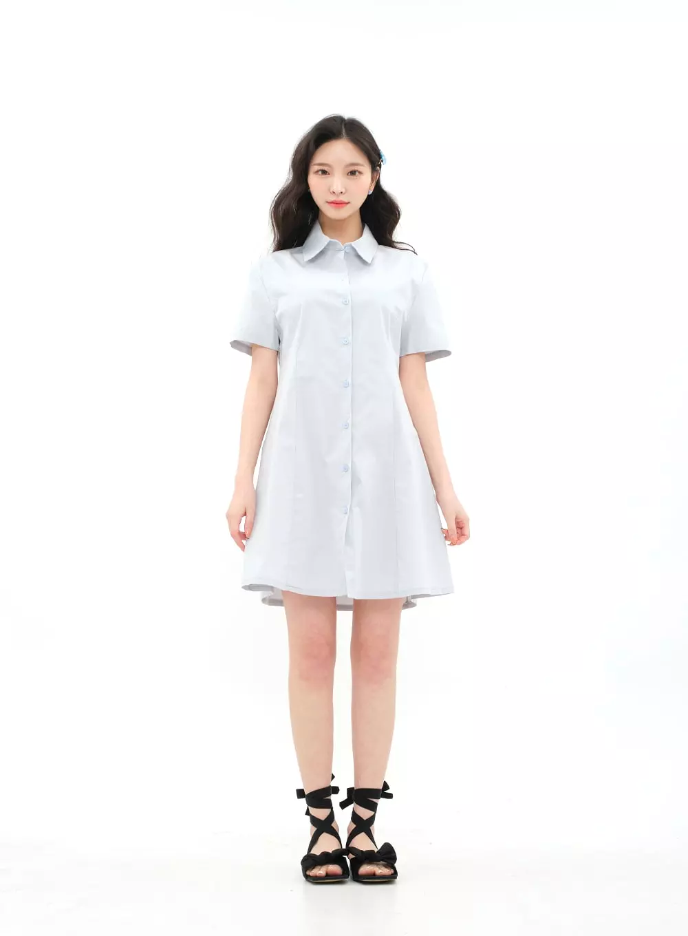 A-line Mini Shirt Dress BA11