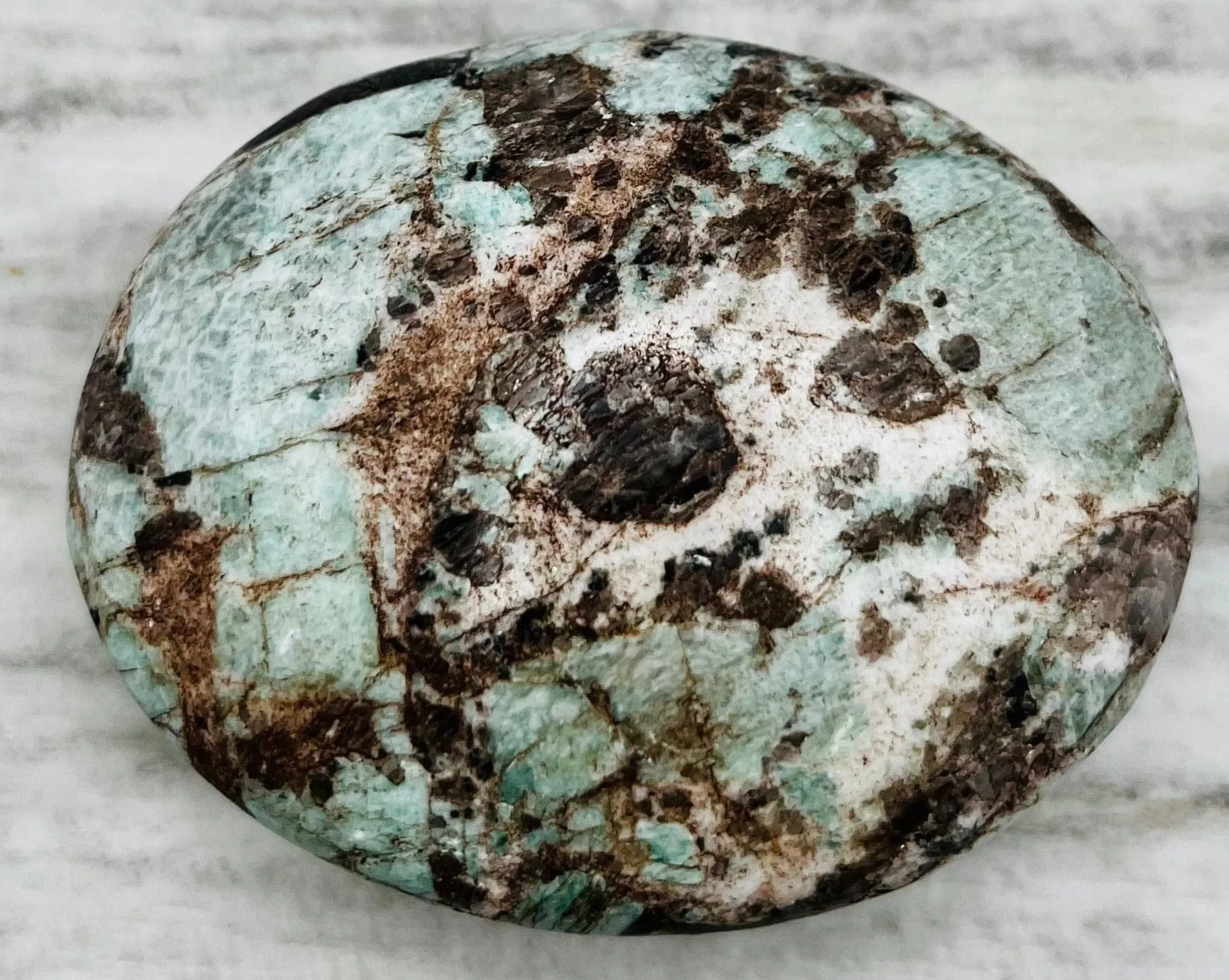 Amazonite Palm Stone