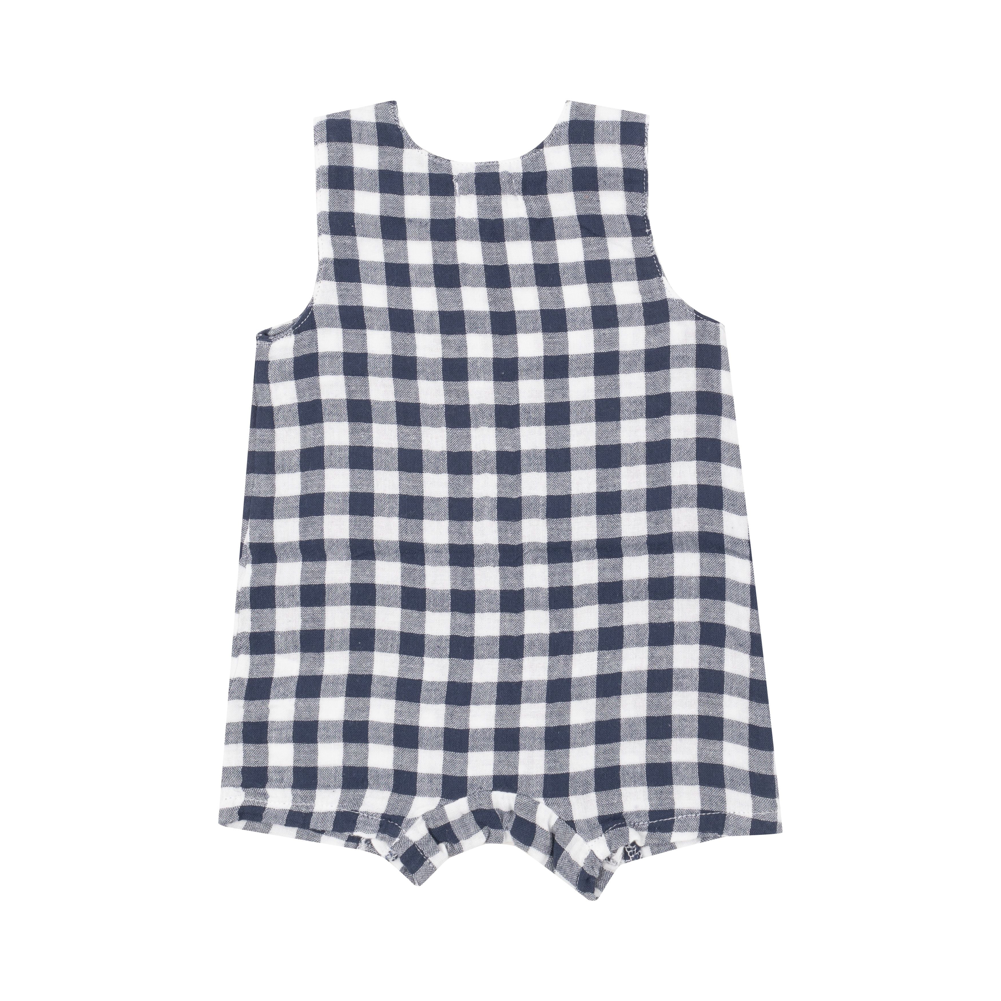 Angel Dear - Gingham Navy Sleeveless Jon Jon