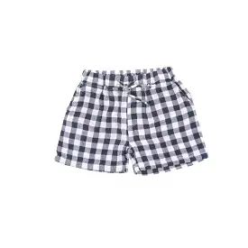 Angel Dear - Navy Gingham Muslin Shorts