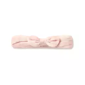 Aster & Oak - Pink Gingham Muslin Headband