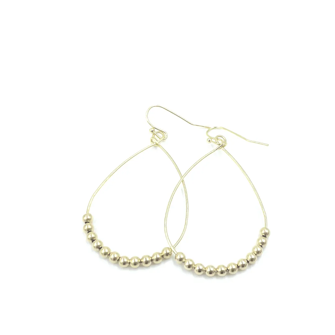 Aster Beaded Earring in Gold