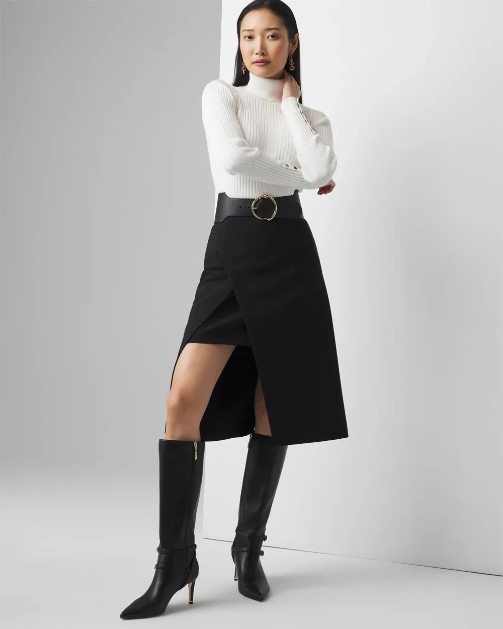 Asymmetrical Pencil Skirt