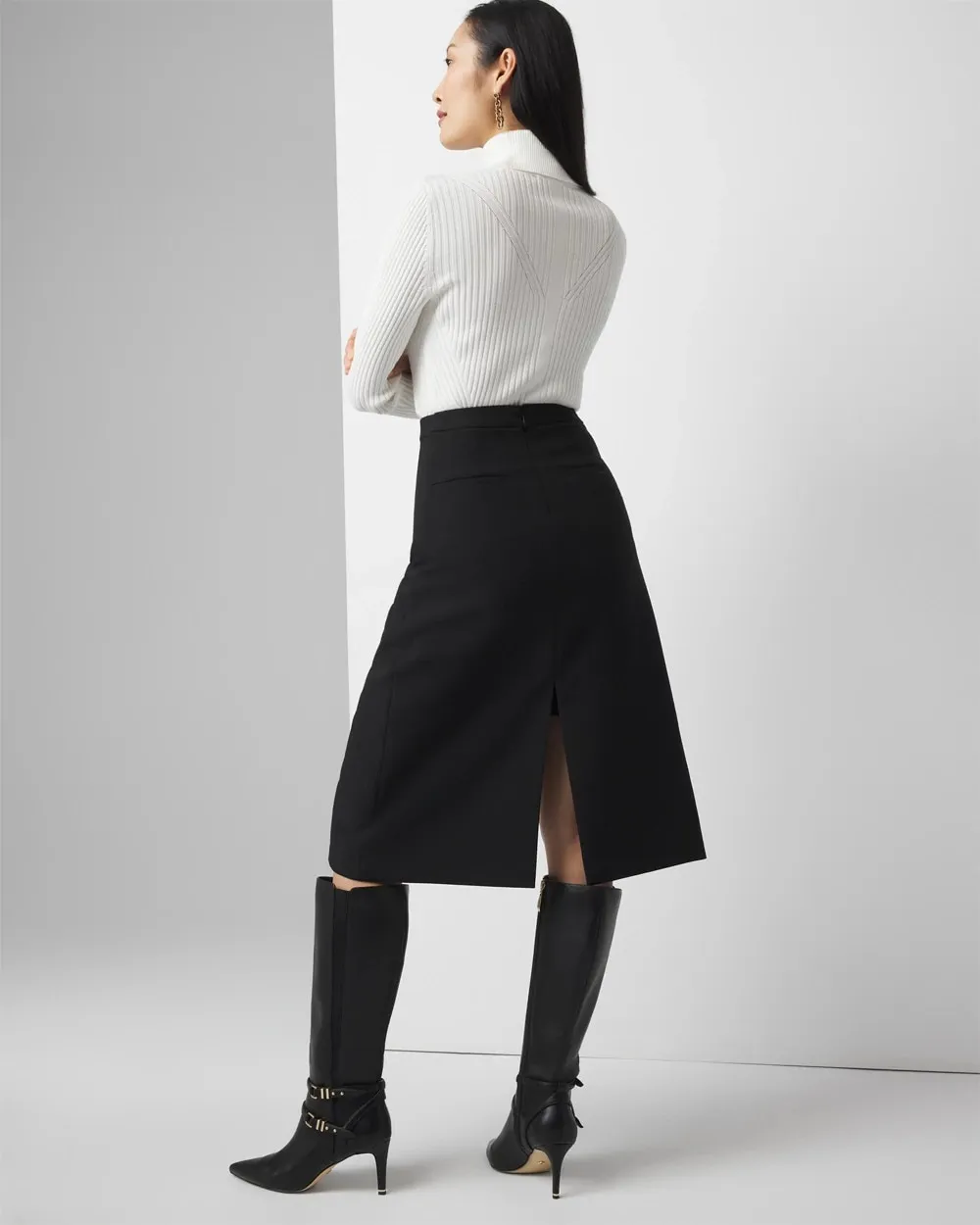 Asymmetrical Pencil Skirt