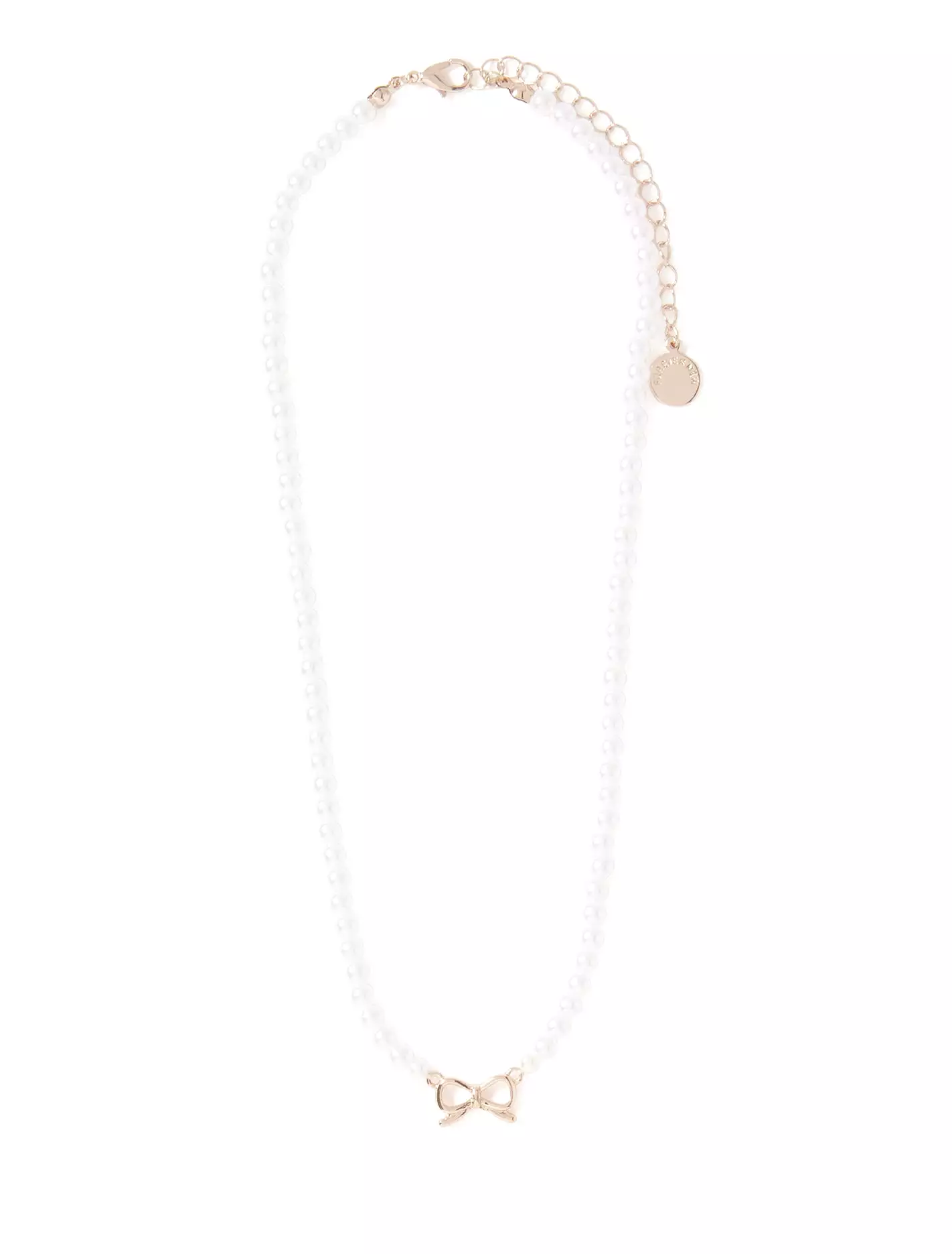 Bailey Bow & Pearl Necklace