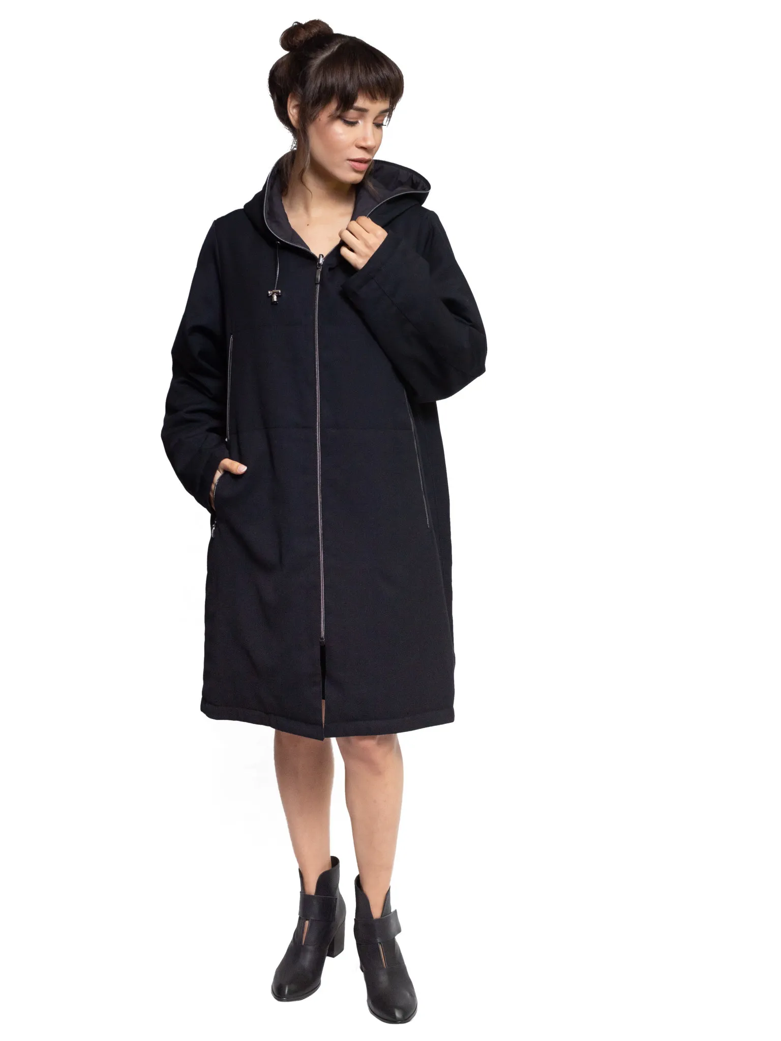 Barbara Yun Coat Black Noir 