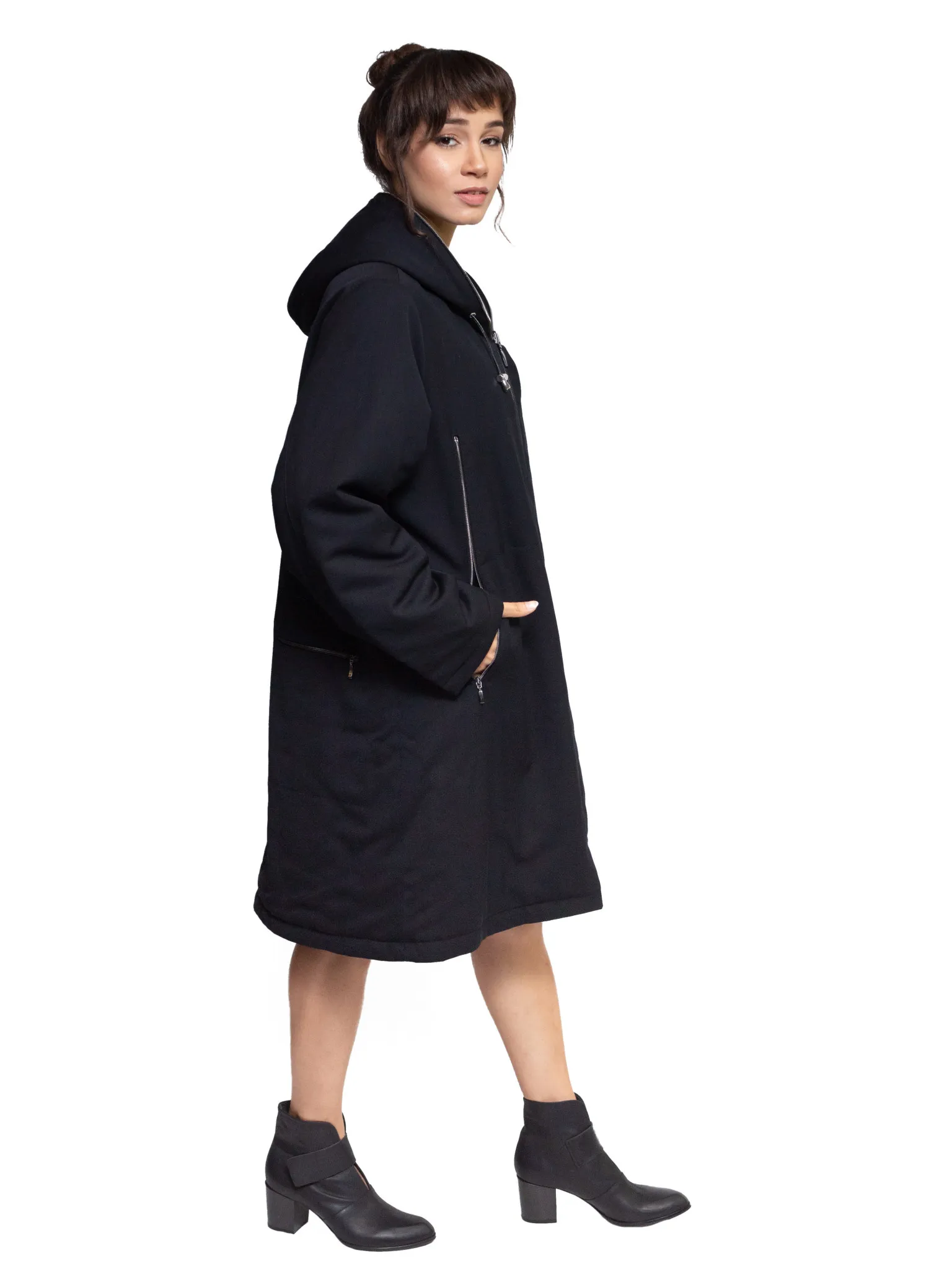 Barbara Yun Coat Black Noir 