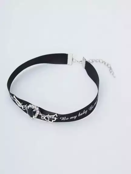 Black letter jiraikei choker