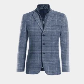  Blazer azul de tweed príncipe de gales edición limitada de 3 botones