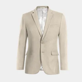  Blazer beige de lino slim fit