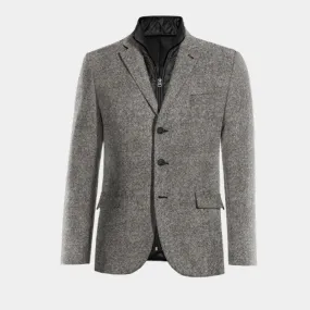  Blazer gris claro de donegal tweed edición limitada de 3 botones