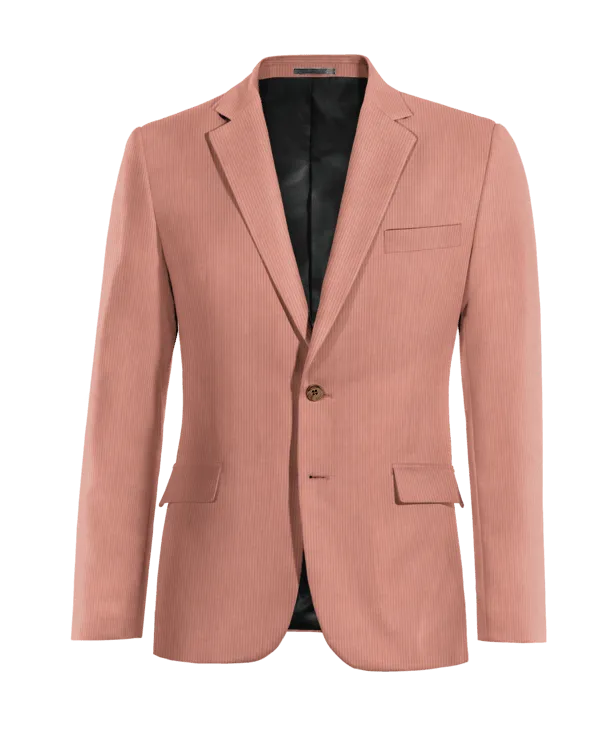  Blazer rosa claro de pana edición limitada