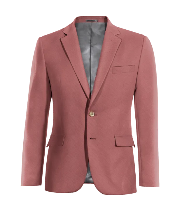  Blazer rosa elástica esencial