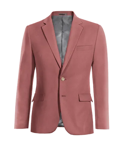  Blazer rosa elástica esencial