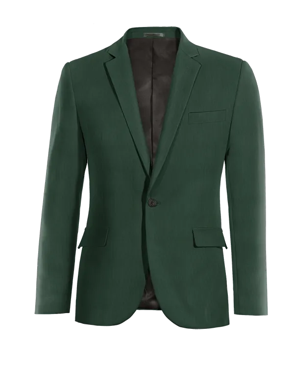  Blazer verde esencial de 1 botón