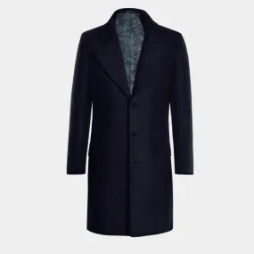 Blue Long Chesterfield Coat