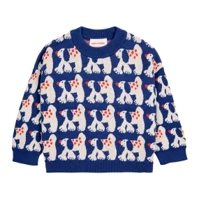 BOBO CHOSES Fairy Dog Logo Sweater - Blue