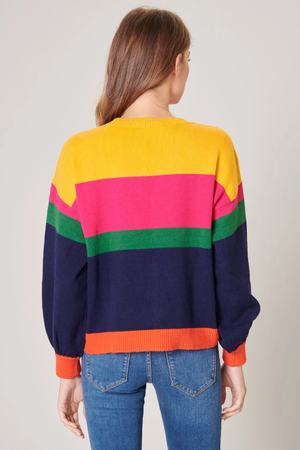 Brianne Color Block Oversized Sweater