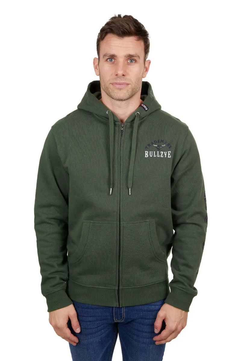 BULLZYE MENS DAN ZIP UP HOODIE - GREEN