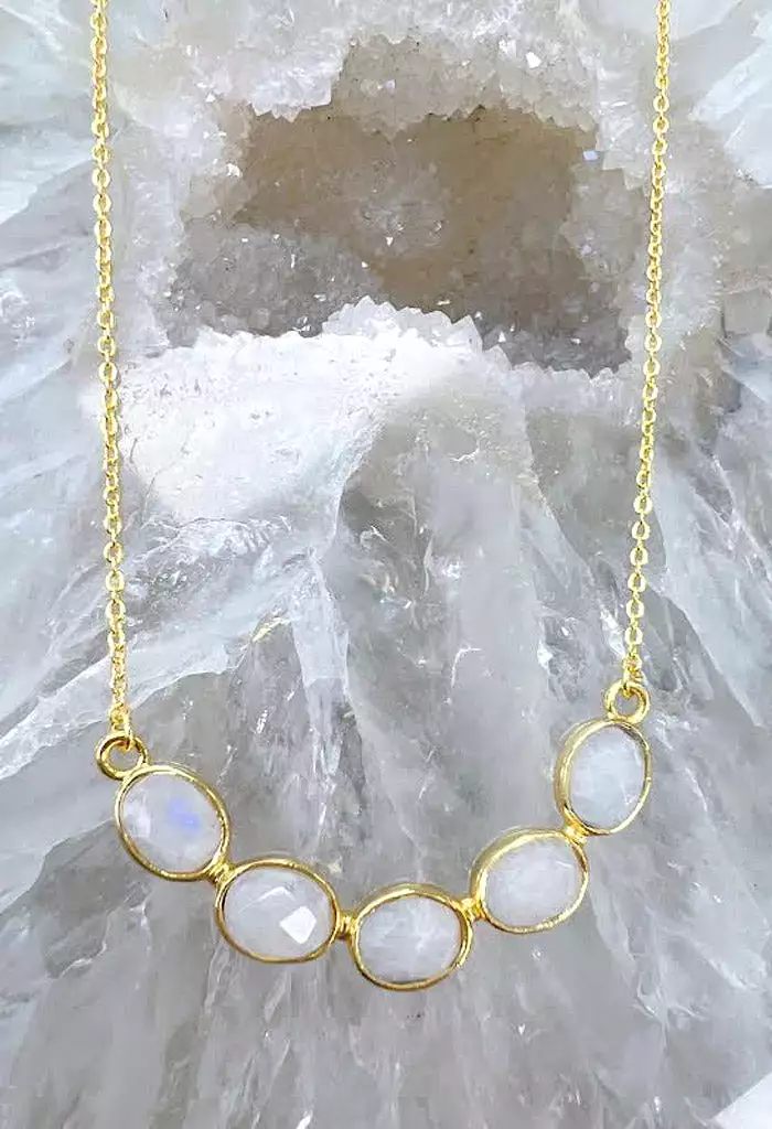 Caroline Necklace-Moonstone