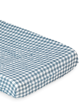 Change Pad Cover - Navy Gingham