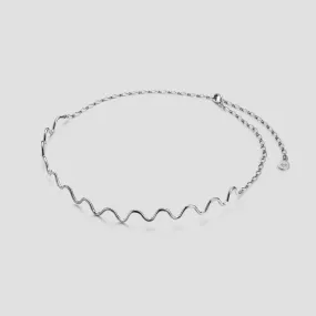 Choker ONDAS plata