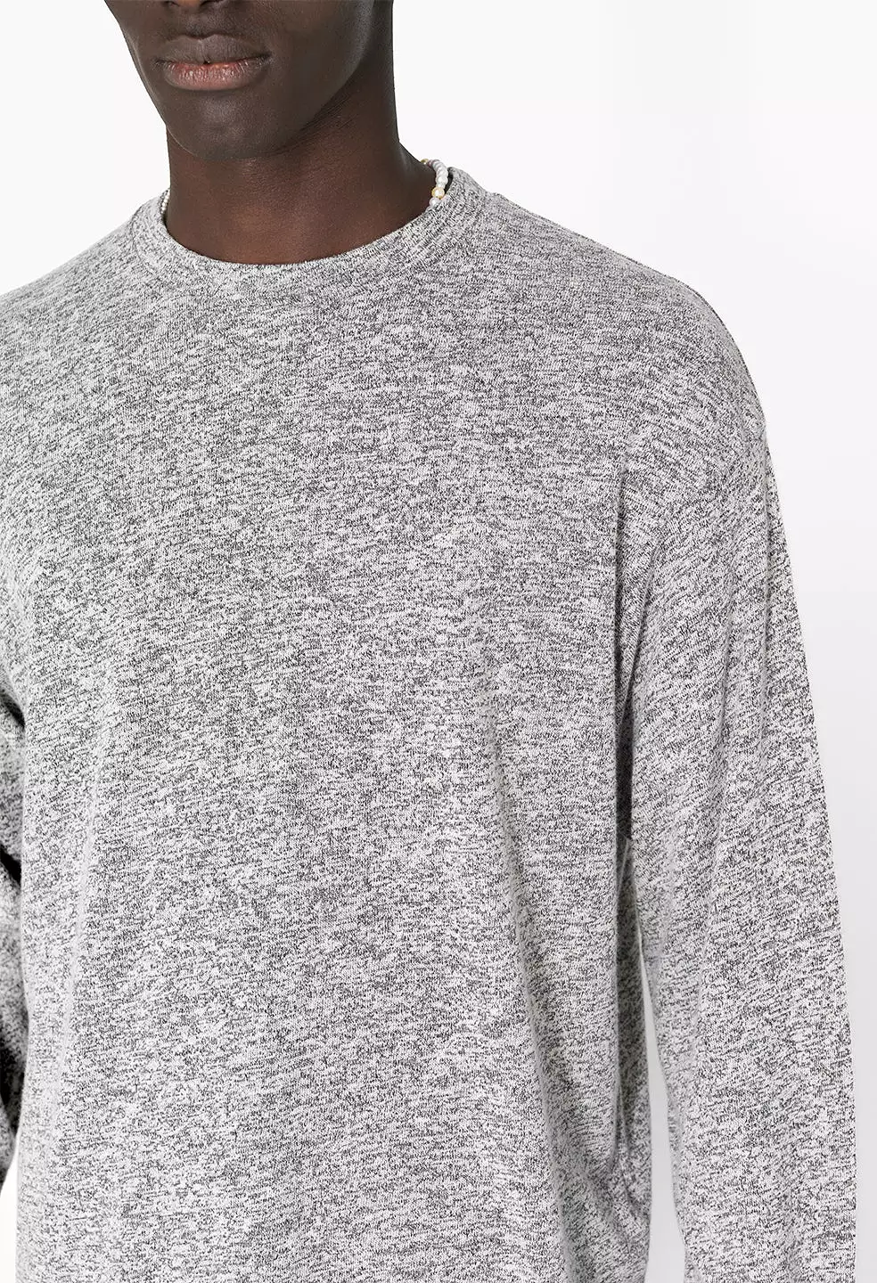 Co-Mix Cropped LS Tee / Grey