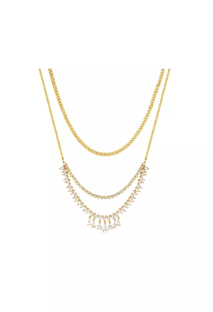 Colette Shaker Statement Necklace-Gold