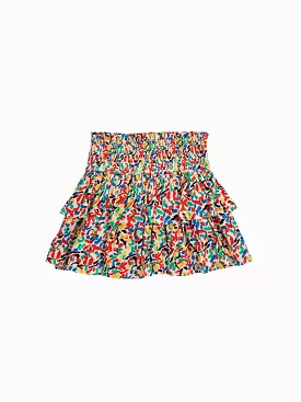 Confetti All Over Woven Ruffle Skirt