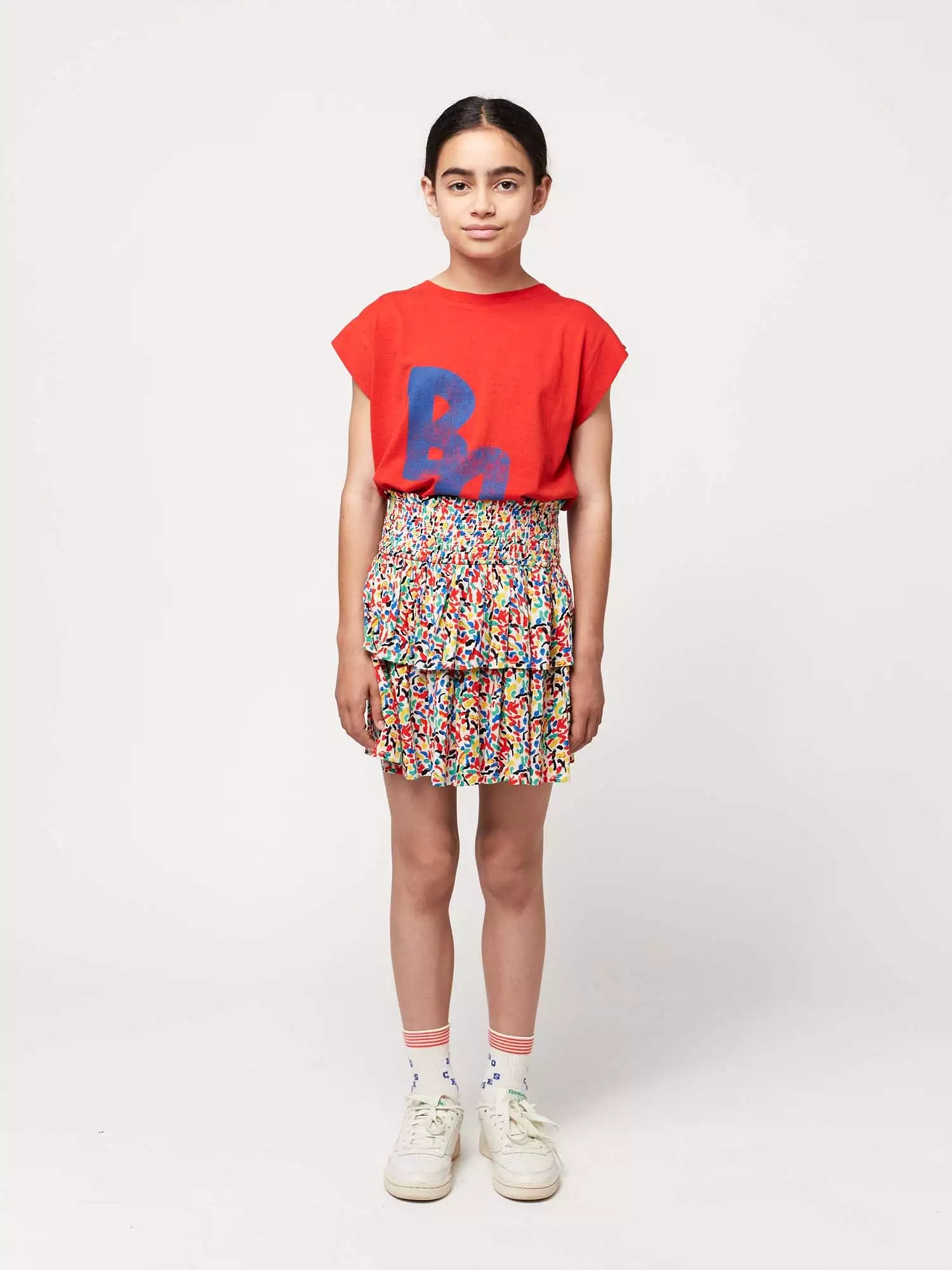 Confetti All Over Woven Ruffle Skirt