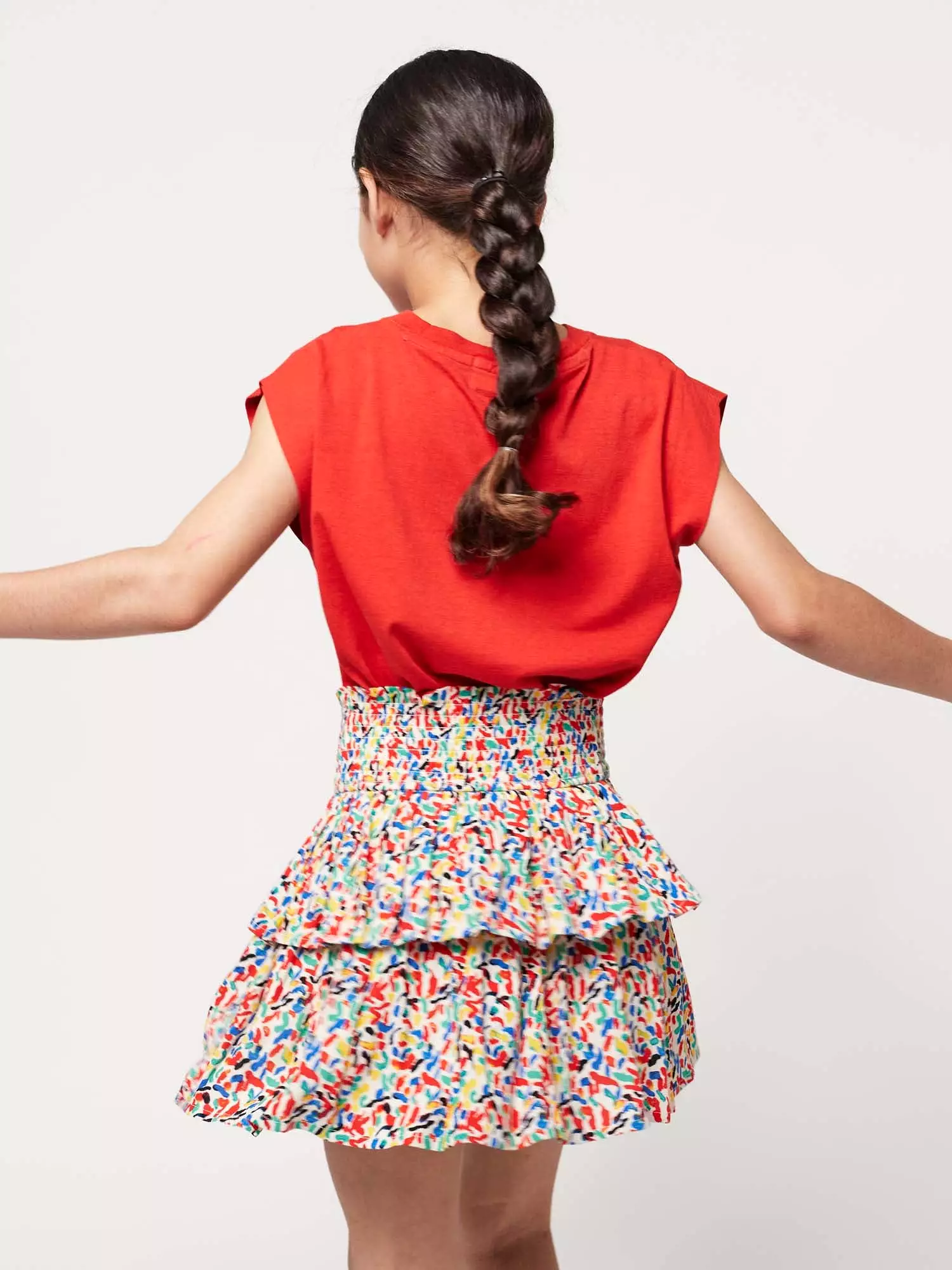 Confetti All Over Woven Ruffle Skirt