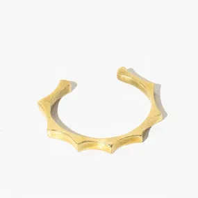 Crown Adjustable Bracelet - Brass