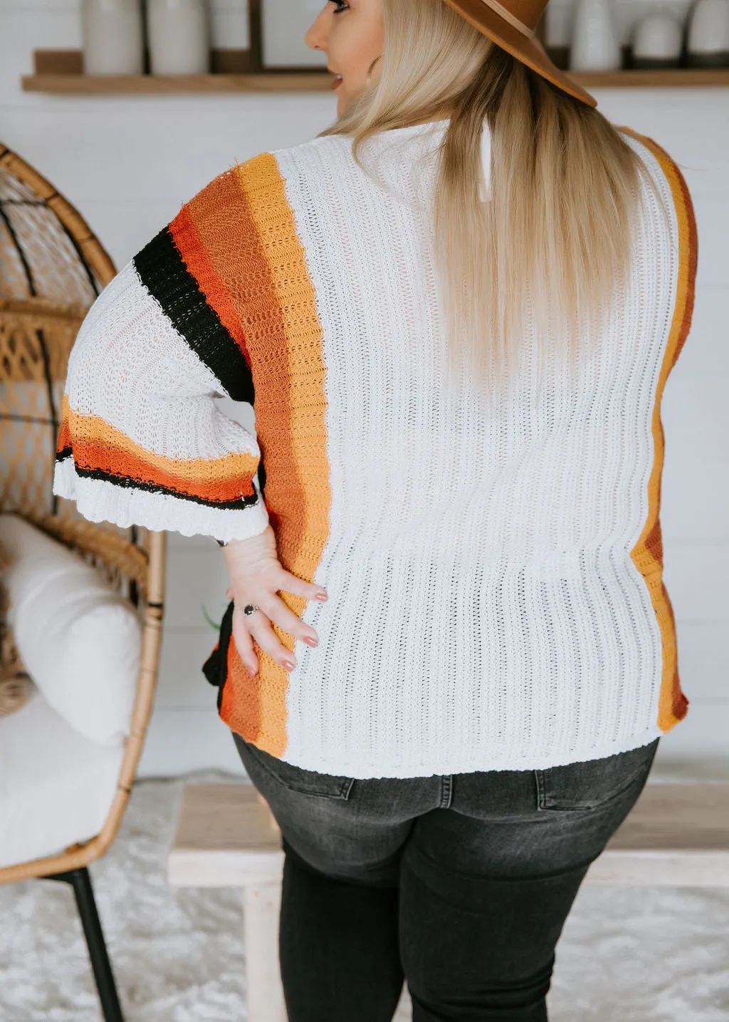 Curvy Marla Striped Sweater FINAL SALE