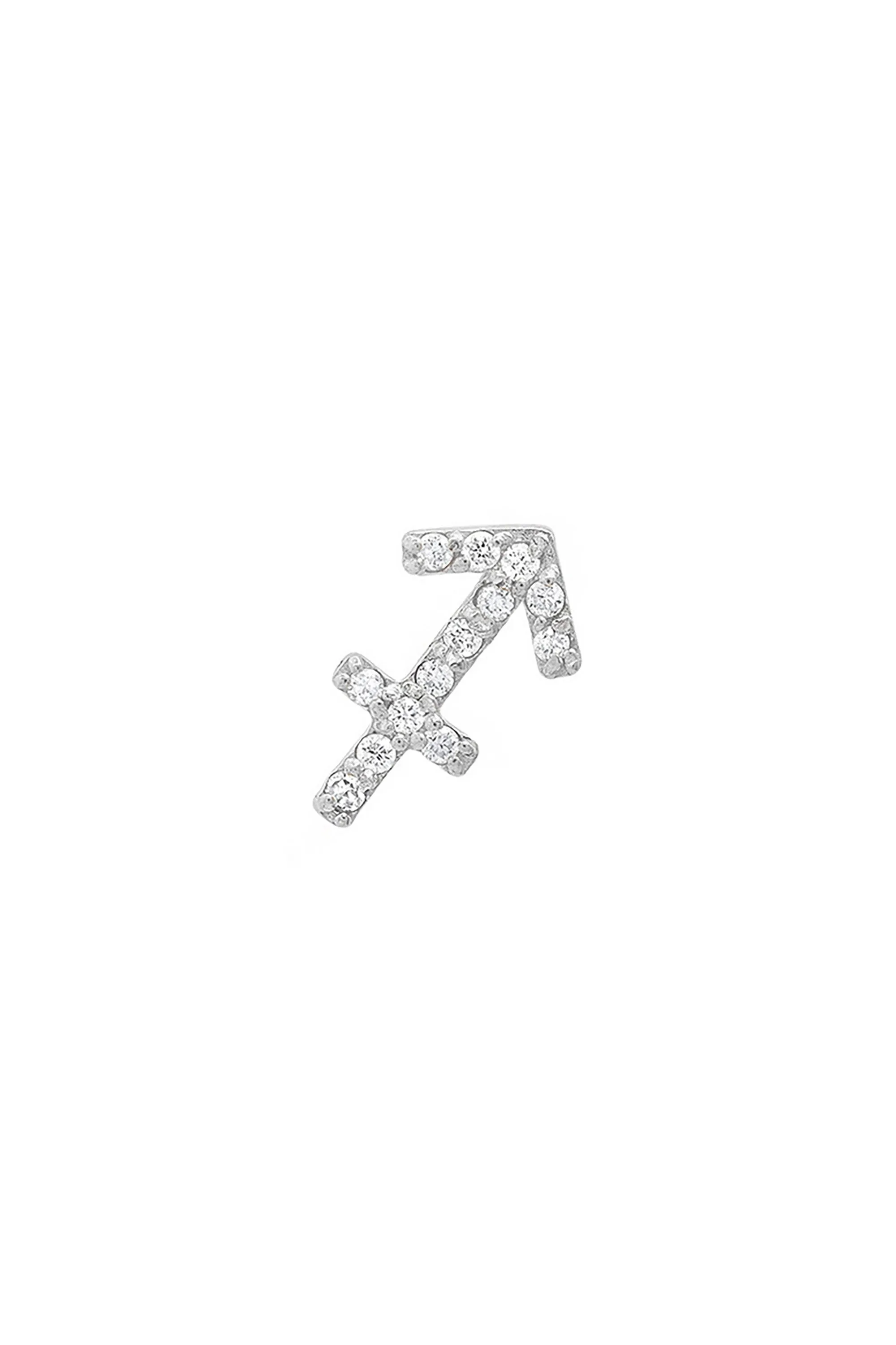 Diamond Sagittarius Earring