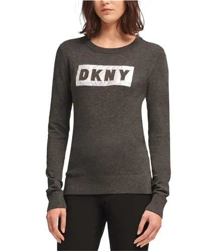 Dkny Womens Block Logo Pullover Sweater