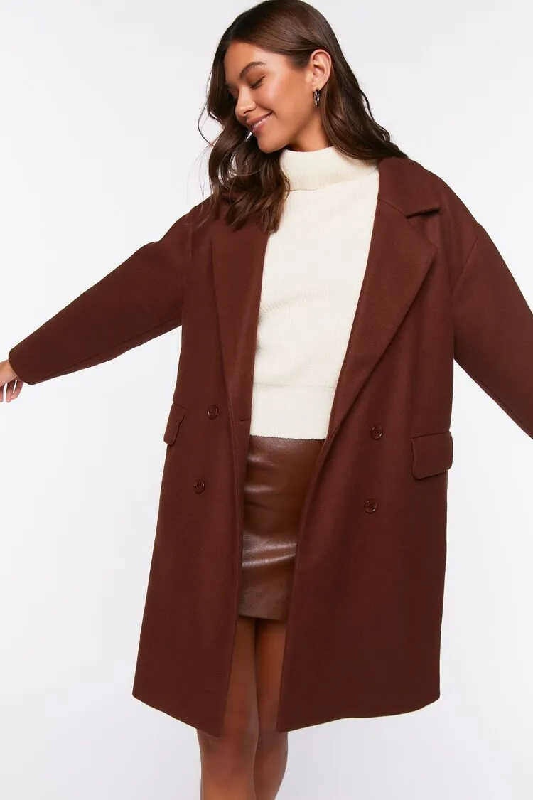 Double-Breasted Duster Coat