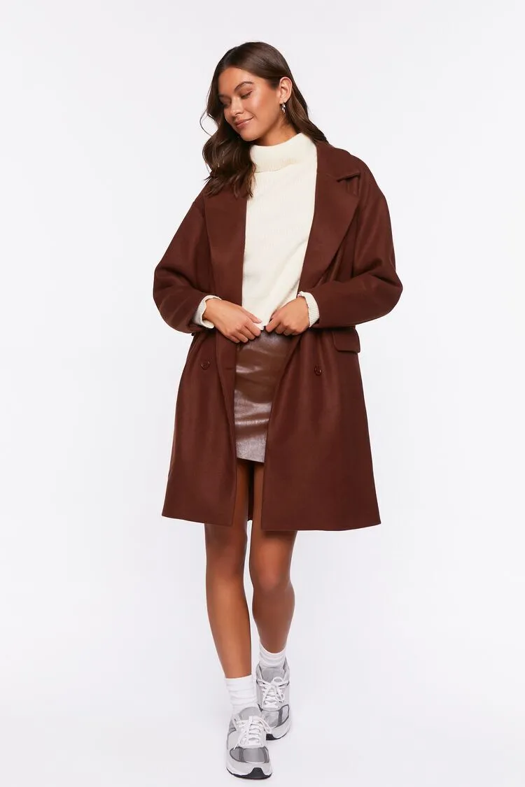 Double-Breasted Duster Coat